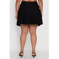 thumbnail image 5 of Womens Plus Size Mini Pleated Skirt with Contrast Waistband, 5 of 5