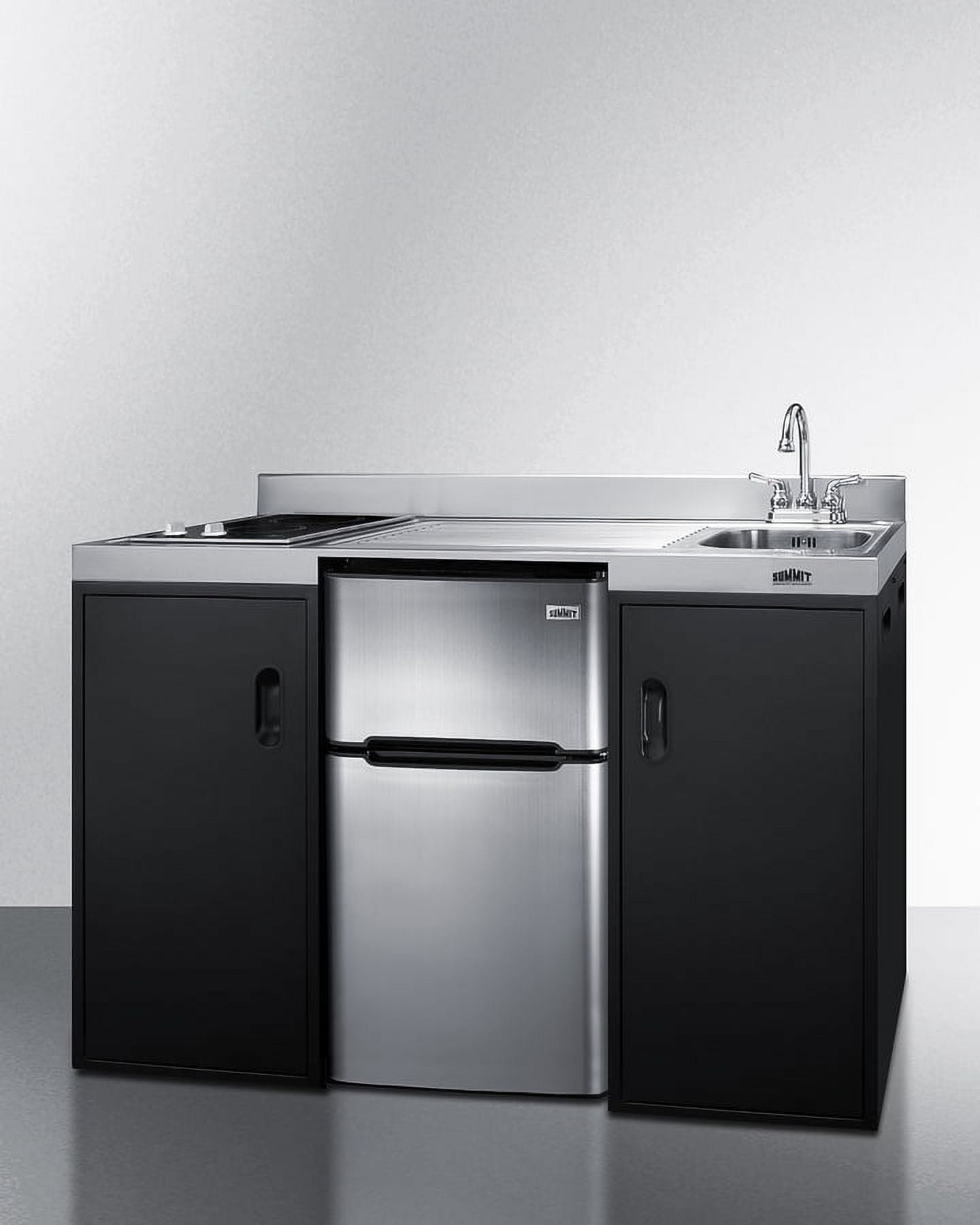 54" Wide All-In-One Kitchenette, ADA Counter Height, Right Side