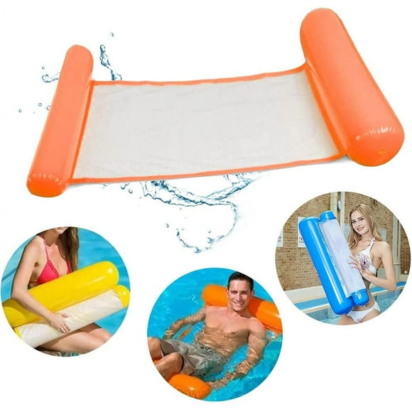 Flotteur Gonflable pour Piscine, Hamac d'Eau, Flotteur Gonflable 4-en-1 pour Piscine Hamacportable pour Piscine