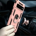 thumbnail image 3 of CoverON for Google Pixel 6 Ring Case, Kickstand Rugged Phone Cover Magnetic Car Mount Compatible - Rose Gold Pink, 3 of 10