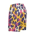 thumbnail image 5 of Men's Pajama Shorts Bottoms with Pockets Soft Lightweight Lounge Sleep Wear Pink Yellow Leopard, 5 of 6