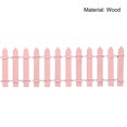 thumbnail image 5 of Unique Bargains Miniature Garden Fence, 35 Inch Long Decorative Picket Fence, Pink 2Pack, 5 of 5