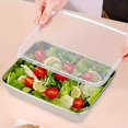 2pcs 10.23" Stainless Steel Serving Trays with Lids Versatile for