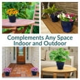 thumbnail image 5 of Sunnydaze Studio 11.5" x 11.5" x 10" Round Imperial Blue Ceramic Outdoor Planter 2-Count, 5 of 14