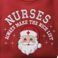 thumbnail image 2 of Funny Nurse Christmas Embroidered Sweatshirt Santa Christmas Nurse Shirt Make The Nice List Holiday Party Shirt RN Nurse Gift Holiday Shirt, 2 of 5