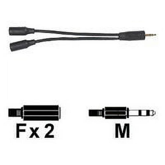 Rca Ah202 Mini Stereo Headphone Y-adapter