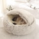 thumbnail image 4 of Cama para mascotas supersuave de 40/50cm, caseta para invierno, cojín redondo cálido para dormir para perros y cachorros, 4 of 4