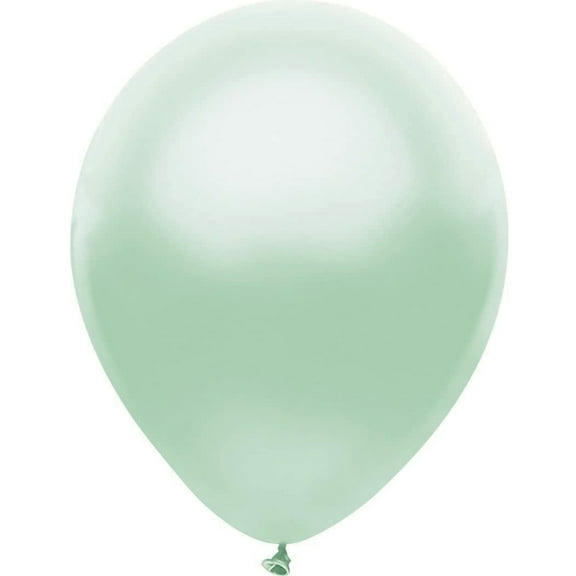 5" Partymate Latex Balloons Silk Seafoam 50ct Made In USA