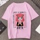 thumbnail image 3 of Camiseta estampada de Manga Anya Forger para mujer, remera de Anime Rosa divertida de la familia Spy X, playera informal Harajuku de Manga corta para mujer, 3 of 5