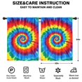 thumbnail image 2 of Blackout Kids Curtains,Colorful Rainbow Tie Dye Spiral Pattern Childrens Insulated Curtains Set Of 2,Bedroom Essentials,Toddler Room Decor 42"x54", 2 of 5