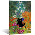 thumbnail image 1 of Lienzo vintage de Monet para pared, famosas pinturas al óleo, Monets, lirios de agua, póster de gato negro, estampado floral de gato divertido, galería abstracta de granja, decoración estética de la h, 1 of 4