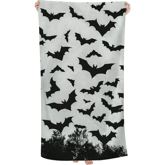 Halloween Beach Towel Large Lightweight Microfiber Towel Super Absorbent Sand Free Beach Blanket Thin Quick Dry Pool Towel for Beach Travel Sports Pool Bath Camping Yoga