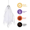 thumbnail image 2 of Prextex Halloween Fabric Ghost. 6 Pcs Halloween Hanging Spooky Ghost Props for Indoor/Outdoor Decorations, 2 of 7