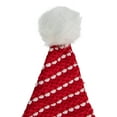 thumbnail image 3 of Northlight 17" Red and White Striped Santa Hat With Pom Pom, 3 of 3