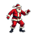 thumbnail image 2 of Yatrandify Waterproof Vinyl Sticker Christmas Santa Waterproof DIY Stickers Holiday for Notebooks Luggage Mobile, 2 of 7