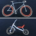 thumbnail image 2 of DALIX Father Son Bicycle Tricycle Matching Ball Cap Embroidered Hat Set in Navy Blue, 2 of 7