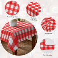 thumbnail image 5 of Red Table Cloth Waterproof Tablecloths, Country French Rustic Buffalo Plaid Modern Art Tablecloth Dining Table Cover for Kitchen Party Tabletop Outdoor, Rectangle Tablecloth 54x108 Inch, 5 of 9