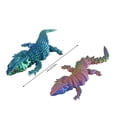 Camaleón Articulado Impreso En 3D – Color Cambiante Y Flexible, Figura Decorativa Antiestrés