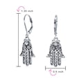 thumbnail image 4 of Bling Jewelry Womens Amulet Hamsa Hand Dangle Chandelier Earrings Leverback, 4 of 5