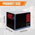 thumbnail image 2 of Training Jump Box Plyometric Step Box Agility Jumping Box with PVC Cushioning for Home Gym Adults, 2 of 7