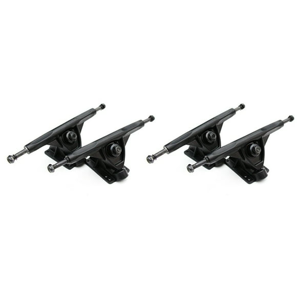 2X 7Inch LongBoard Trucks Skateboard Truck for Flat-Plate Bridge Aluminum Universal Longboard Skate Board Bracket,Black