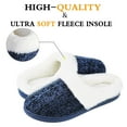 thumbnail image 3 of HOMEHOT Womens Fuzzy Slippers Plush Lined Memory Foam Slippers Chenille Scuff Slippers for Women Slip on House Shoes Adult Dark Blue Size 10 Female, 3 of 6