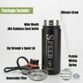 thumbnail image 6 of Ozizo Blender Bottle with Mixer and Straw , 22 ounces Insulated Stainless Steel Shaker Bottle for Protein Shakes, 2 Bottles, 6 of 10
