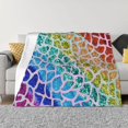 thumbnail image 3 of Throw Blanket for Couch, Rainbow Glitter Super Soft Fuzzy Comfy Warm Throw Blanket, Cuteness Lightweight Cozy Plush Flannel Blanket & Throws for Sofa and Bed All Season, 3 of 5