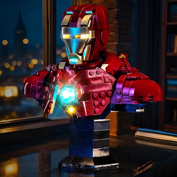 ight kit Compatible with Lego 76327 Iron Man MK4 Bust - No Model Only Light, LED Lighting Accessories Compatible with Lego 76327 (Standard Version)