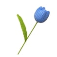 thumbnail image 1 of Regalo de flores de ganchillo Decoración de flores terminada Flor hecha a mano terminada para Azul, 1 of 9