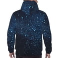 thumbnail image 7 of Rateoe Blue Glitter Retro Pattern Mens Hoodie, Pullover Hooded Sweatshirt, Kangaroo Pocket Hoodie Ideal for Daily Wear, Travel and Home-4X-Large, 7 of 7