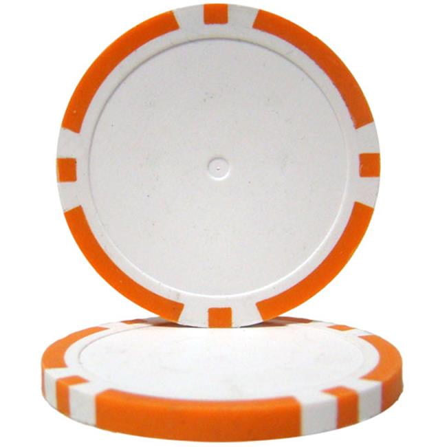 14 g Blank Poker Chips, Orange