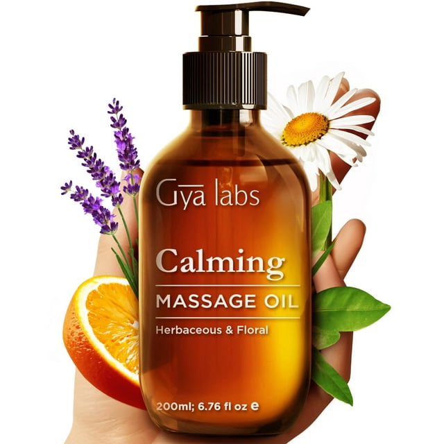 Aceite de Masaje Relajante Gya Labs 200 ml para Músculos Cansados y Piel