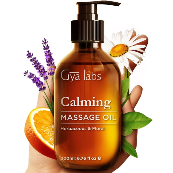 Aceite de Masaje Relajante Gya Labs 200 ml para Músculos Cansados y Piel