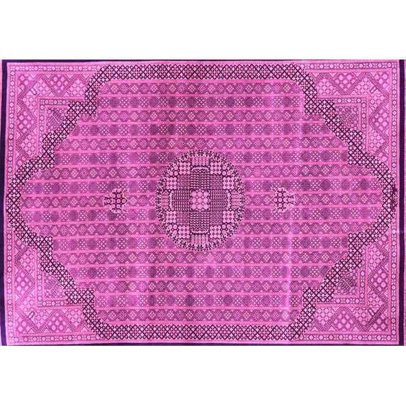 Ahgly Company Indoor Rectangle Persian Pink Traditional Area Rugs, 5' x 7'