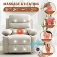 thumbnail image 4 of Oversized Power Lift Recliner Chair for Elderly – Electric Reclining Lounge Sofa with Heat, Massage, Stand Assist, Adjustable Backrest, Cup Holders, Side Pocket, USB Port, 4 of 7