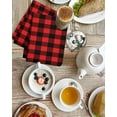 thumbnail image 4 of Black Red Plaid Kitchen Dish Towels for Drying Dishes Set of 3, Vintage Rustic Buffalo Checked Gingham Waffle Weave Microfiber Hand Tea Bathroom Towels Quick Dry & Absorbent Towel 15.7x23.6, 4 of 7