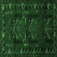 thumbnail image 1 of Ahgly Company Indoor Square Animal Emerald Green Traditional Area Rugs, 3' Square, 1 of 4