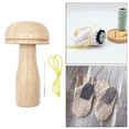 thumbnail image 6 of Darning Mushroom Kits Wooden Tool with Strong Handle and Gradual Curvature for Sewing Threads, Socks, Sweaters, 6 of 7