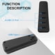 thumbnail image 5 of Concentrador para PS5 Slim, concentrador de expansión USB de alta velocidad con 4 puertos, concentrador USB con 4 puertos USB + 1 puerto tipo C, accesorios para la consola PS5 Slim, 5 of 7