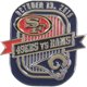 thumbnail image 1 of WinCraft Unisex Rams VS 49ers 10/13/19 Pin Broche, Azul,, 1 of 1