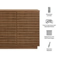 thumbnail image 3 of Render 2-Door Fluted Accent Cabinet in Walnut, 3 of 9