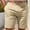 Beige, variant on Men's Solid Color Cargo Shorts with Multiple Pockets for Outdoor Work and Casual Wear