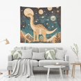 thumbnail image 2 of Yayeee Tapestry Wall Hanging for Bedroom 80 x 60" Home Decoration for Living Room, Dinosaur at Night, 2 of 7