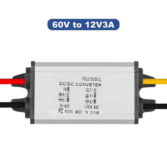 Convertidor reductor de CC-CC de 36 V, 48 V, 60 V a 12 V, 3 A, módulo de fuente de alimentación Buck, regulador de voltaje