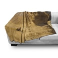 thumbnail image 3 of Egyptian Print Soft Flannel Fleece Throw Blanket, Sphinx Face Other Pyramids in Egypt Old Historical Monument, Cozy Plush for Indoor and Outdoor Use, 70" x 90", Amber Sand Brown, by Ambesonne, 3 of 6