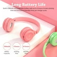 thumbnail image 4 of Popvcly Wireless Headset Bluetooth Headphone Foldablet Earphone Headphone Mic (3.5mm), 4 of 8