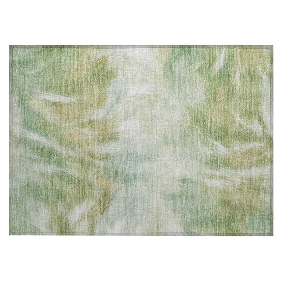 Dalyn Rugs Machine Washable Indoor/Outdoor Chantille ACN2096 Green 1'8" x 2'6" Rug