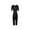 Black, variant on LYMAYTER Women Tummy Control Shapewear Bodysuit Full Coverage Tight Tummy Control Jumpsuit
