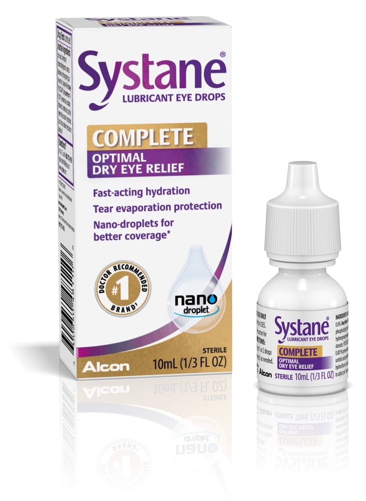 Systane Complete Dry Eye Care Symptom Relief Eye Drops, 10 ml